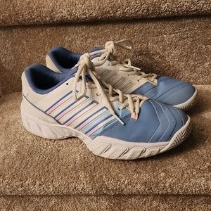 K-Swiss Women's Athletic Shoes Blue White & Pink Size 9